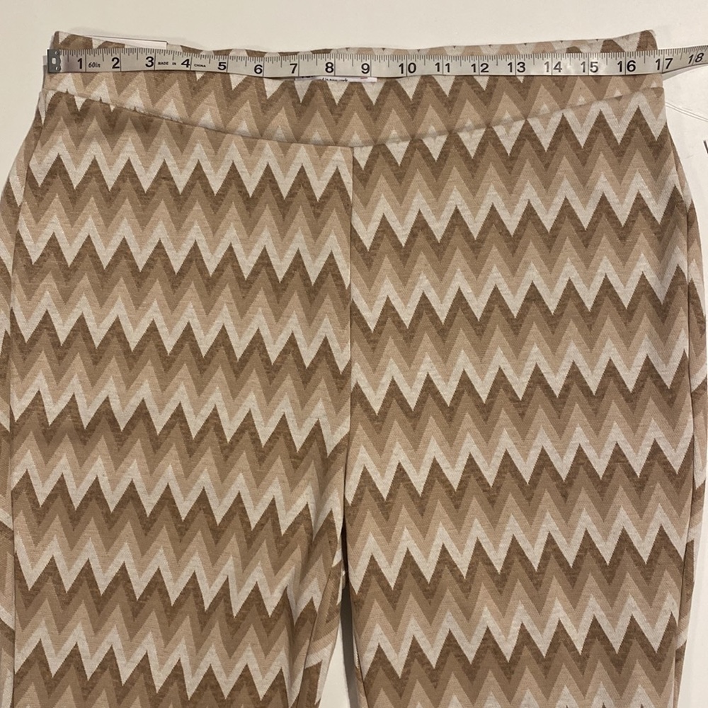 Vanilla Star Juniors 1X Chevron Pull On Flare Knit Pants New D30 - Picture 8 of 16